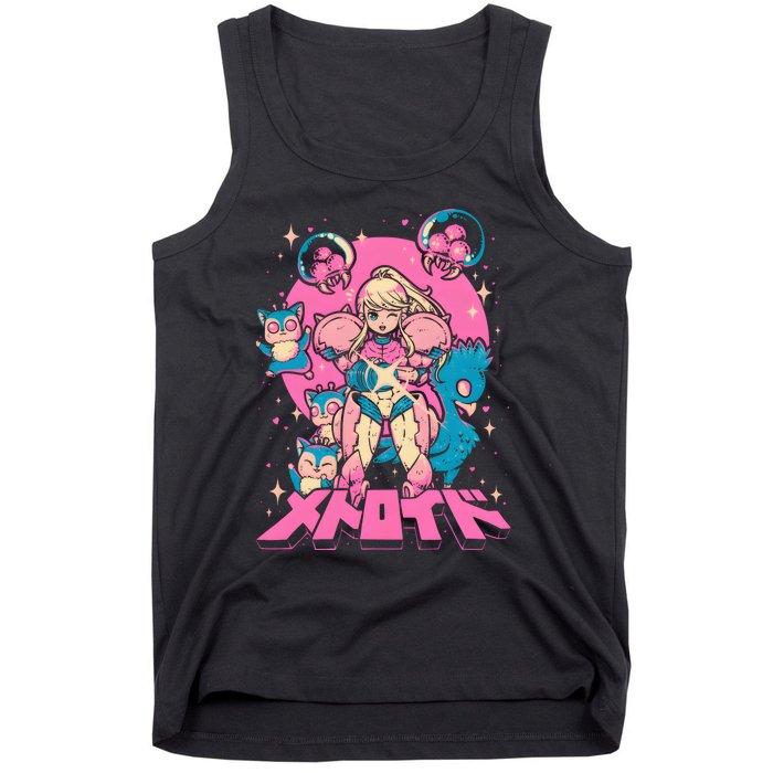 Save Animals Kawaii Anime Manga Girl Teen Boy Tank Top