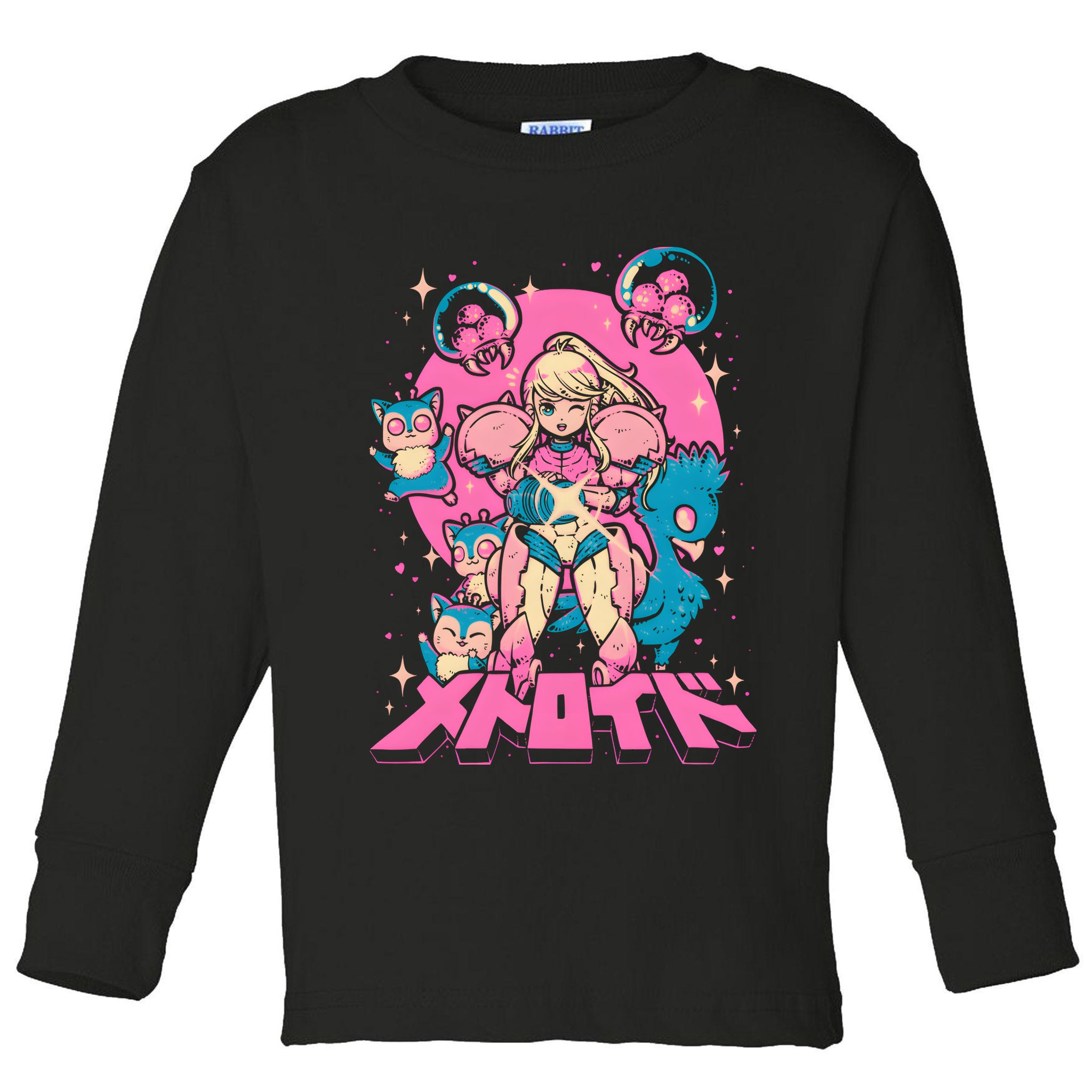 Save Animals Kawaii Anime Manga Girl Teen Boy Toddler Long Sleeve Shirt