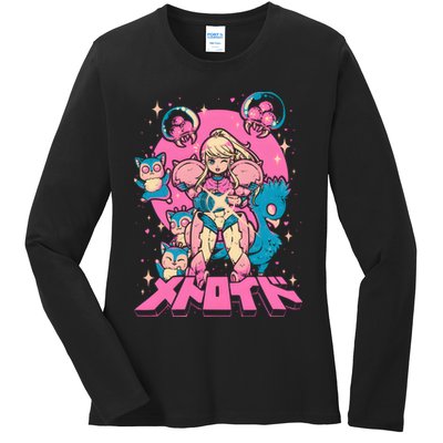 Save Animals Kawaii Anime Manga Girl Teen Boy Ladies Long Sleeve Shirt