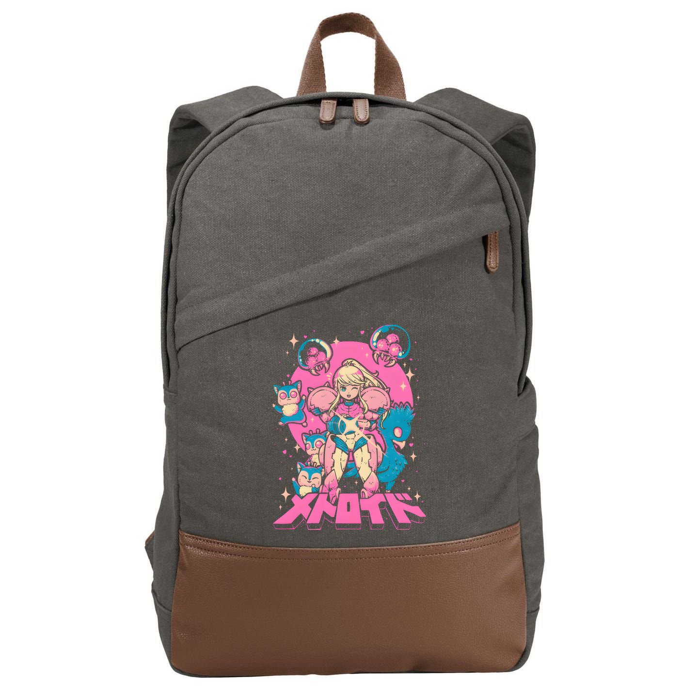 Save Animals Kawaii Anime Manga Girl Teen Boy Cotton Canvas Backpack