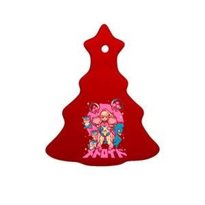 Save Animals Kawaii Anime Manga Girl Teen Boy Ceramic Tree Ornament