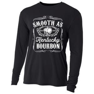 Smooth As Kentucky Bourbon Funny Whiskey Lover Drinking Gift Cooling Performance Long Sleeve Crew