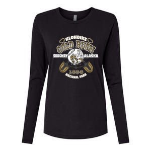 Skagway Alaska Klondike Gold Rush Souvenir Womens Cotton Relaxed Long Sleeve T-Shirt