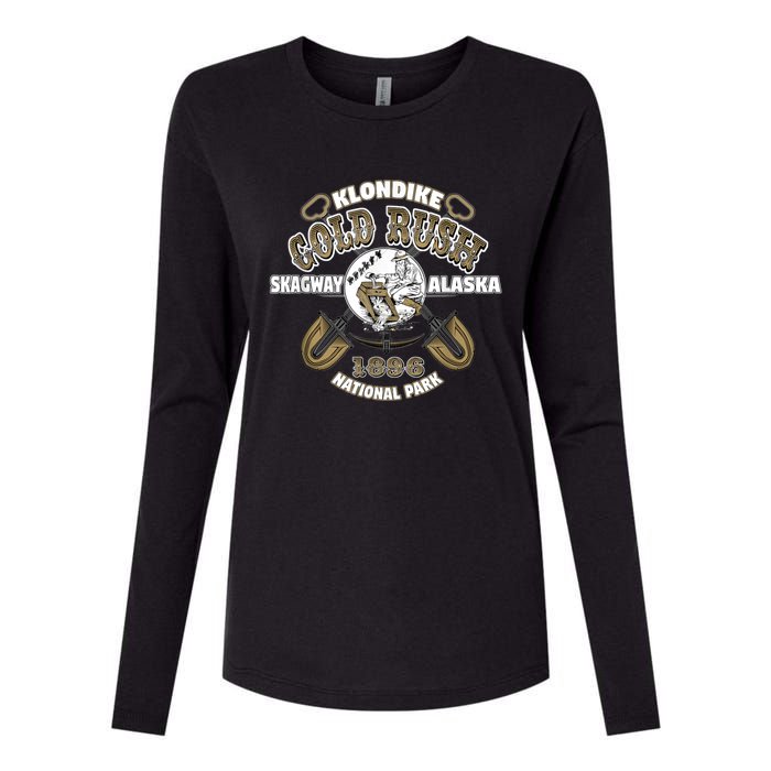 Skagway Alaska Klondike Gold Rush Souvenir Womens Cotton Relaxed Long Sleeve T-Shirt