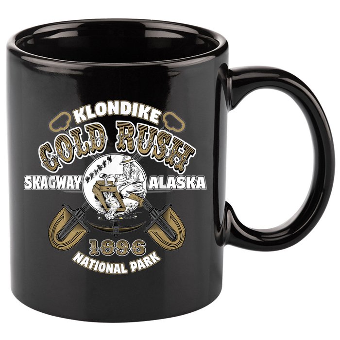 Skagway Alaska Klondike Gold Rush Souvenir 11oz C Handle Ceramic Mug