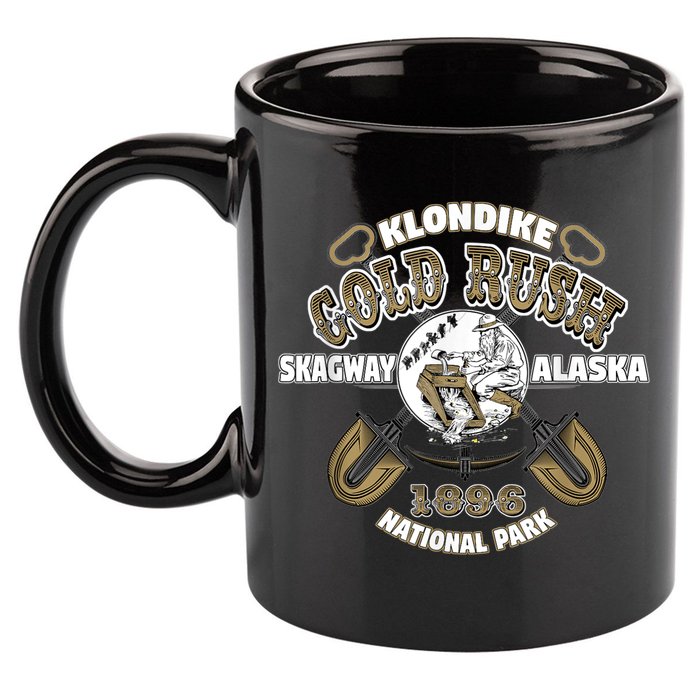 Skagway Alaska Klondike Gold Rush Souvenir 11oz C Handle Ceramic Mug