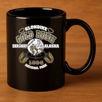 Skagway Alaska Klondike Gold Rush Souvenir 11oz C Handle Ceramic Mug