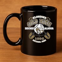 Skagway Alaska Klondike Gold Rush Souvenir 11oz C Handle Ceramic Mug