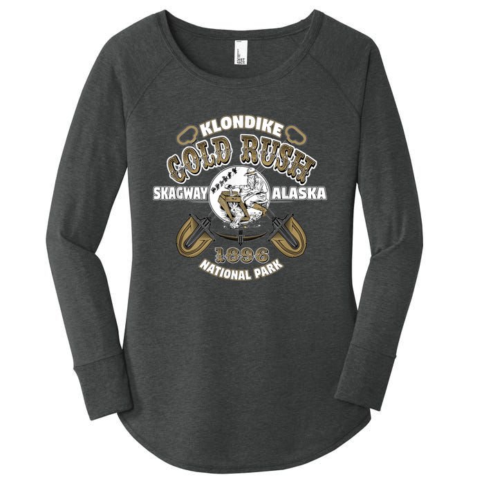 Skagway Alaska Klondike Gold Rush Souvenir Women's Perfect Tri Tunic Long Sleeve Shirt