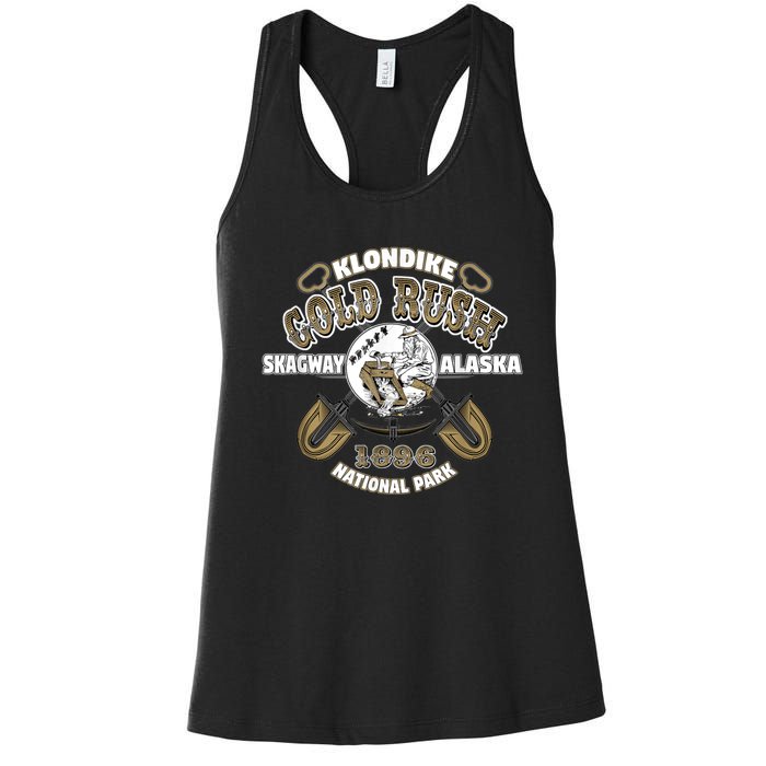 Skagway Alaska Klondike Gold Rush Souvenir Women's Racerback Tank