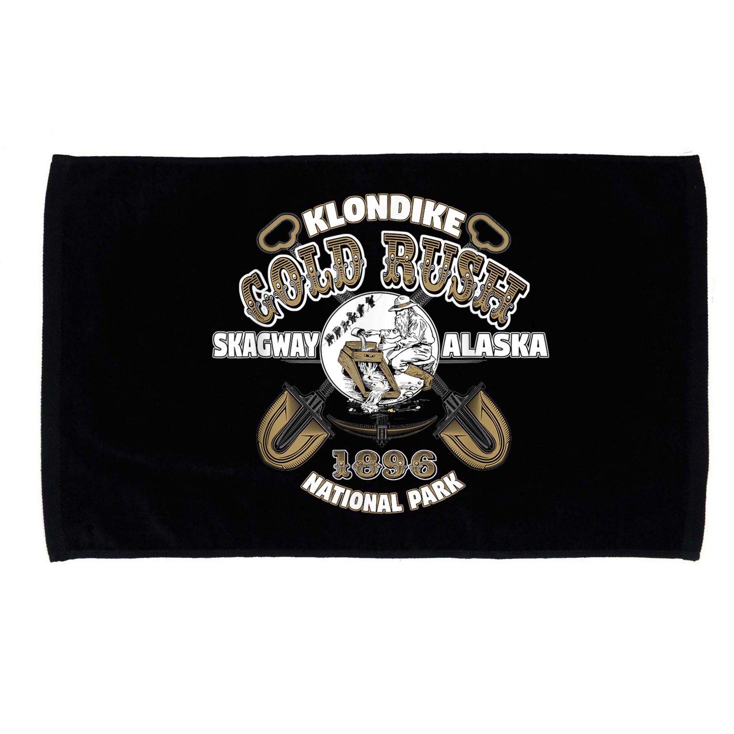 Skagway Alaska Klondike Gold Rush Souvenir Microfiber Hand Towel