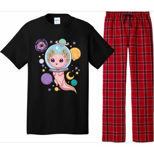 Space Axolotl Kawaii Pastel Goth Anime Aesthetic Nu Goth Pajama Set