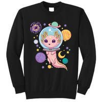 Space Axolotl Kawaii Pastel Goth Anime Aesthetic Nu Goth Tall Sweatshirt