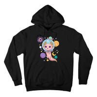 Space Axolotl Kawaii Pastel Goth Anime Aesthetic Nu Goth Tall Hoodie