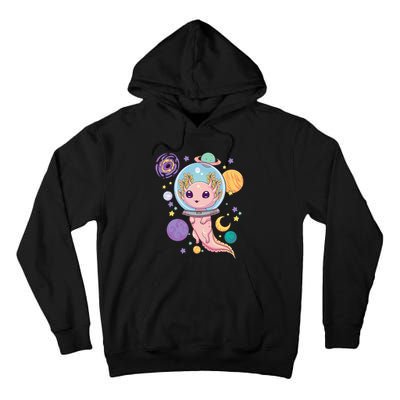 Space Axolotl Kawaii Pastel Goth Anime Aesthetic Nu Goth Tall Hoodie