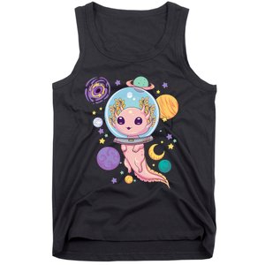 Space Axolotl Kawaii Pastel Goth Anime Aesthetic Nu Goth Tank Top