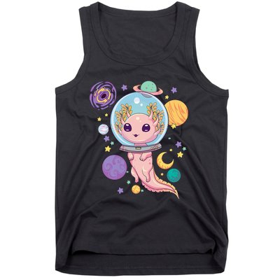 Space Axolotl Kawaii Pastel Goth Anime Aesthetic Nu Goth Tank Top