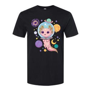 Space Axolotl Kawaii Pastel Goth Anime Aesthetic Nu Goth Softstyle CVC T-Shirt