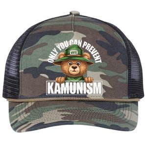 Stand Against Kamunism Vote To Protect Your Freedom Premium Retro Rope Trucker Hat Cap