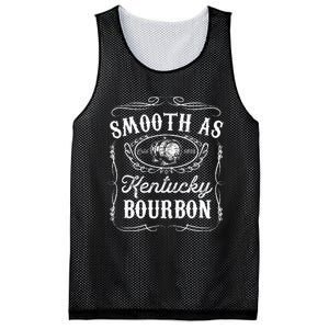 Smooth As Kentucky Bourbon Funny Whiskey Lover Drinking Gift Mesh Reversible Basketball Jersey Tank