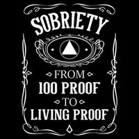Sobriety Anniversary Living Proof NA AA Recovery Sustainable Bucket Hat