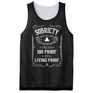 Sobriety Anniversary Living Proof NA AA Recovery Mesh Reversible Basketball Jersey Tank