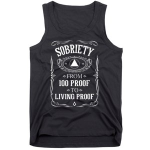 Sobriety Anniversary Living Proof NA AA Recovery Tank Top