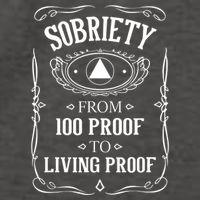 Sobriety Anniversary Living Proof NA AA Recovery Vector Backpack