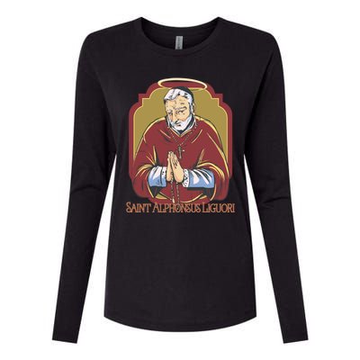 St Alphonsus Liguori Catholic Patron Saint Of Lawyers Funny Gift Womens Cotton Relaxed Long Sleeve T-Shirt