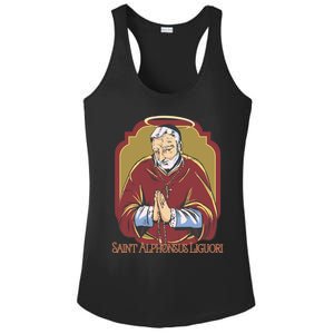 St Alphonsus Liguori Catholic Patron Saint Of Lawyers Funny Gift Ladies PosiCharge Competitor Racerback Tank