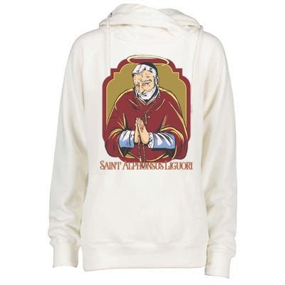 St Alphonsus Liguori Catholic Patron Saint Of Lawyers Funny Gift Womens Funnel Neck Pullover Hood