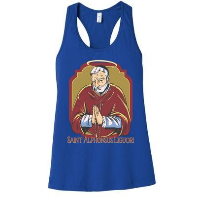 St Alphonsus Liguori Catholic Patron Saint Of Lawyers Funny Gift Women's Racerback Tank