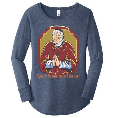 St Alphonsus Liguori Catholic Patron Saint Of Lawyers Funny Gift Women's Perfect Tri Tunic Long Sleeve Shirt