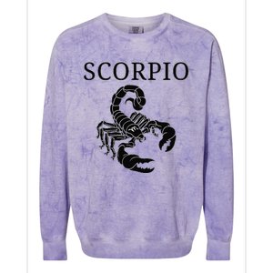 Scorpio Astrology Large Scorpion Zodiac Sign & Scorpio Name Colorblast Crewneck Sweatshirt