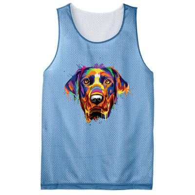 Splash Art Labrador Retriever Lab Lover Gifts Mesh Reversible Basketball Jersey Tank