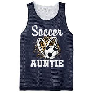 Soccer Auntie Leopard Heart Mesh Reversible Basketball Jersey Tank