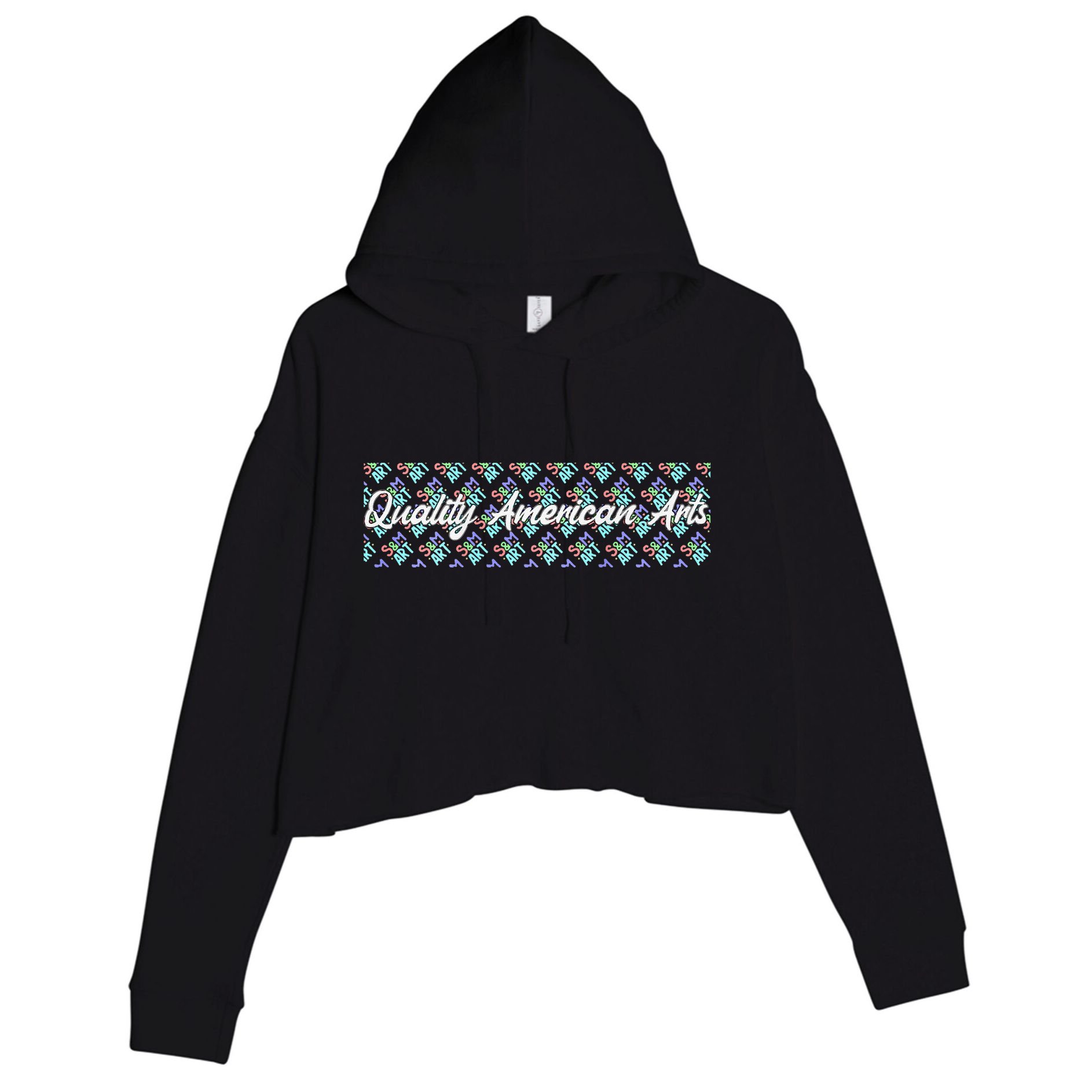 S&M Art Logo Crop Fleece Hoodie