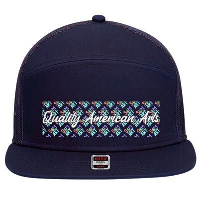 S&M Art Logo 7 Panel Mesh Trucker Snapback Hat