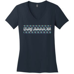 S&M Art Logo Women's V-Neck T-Shirt