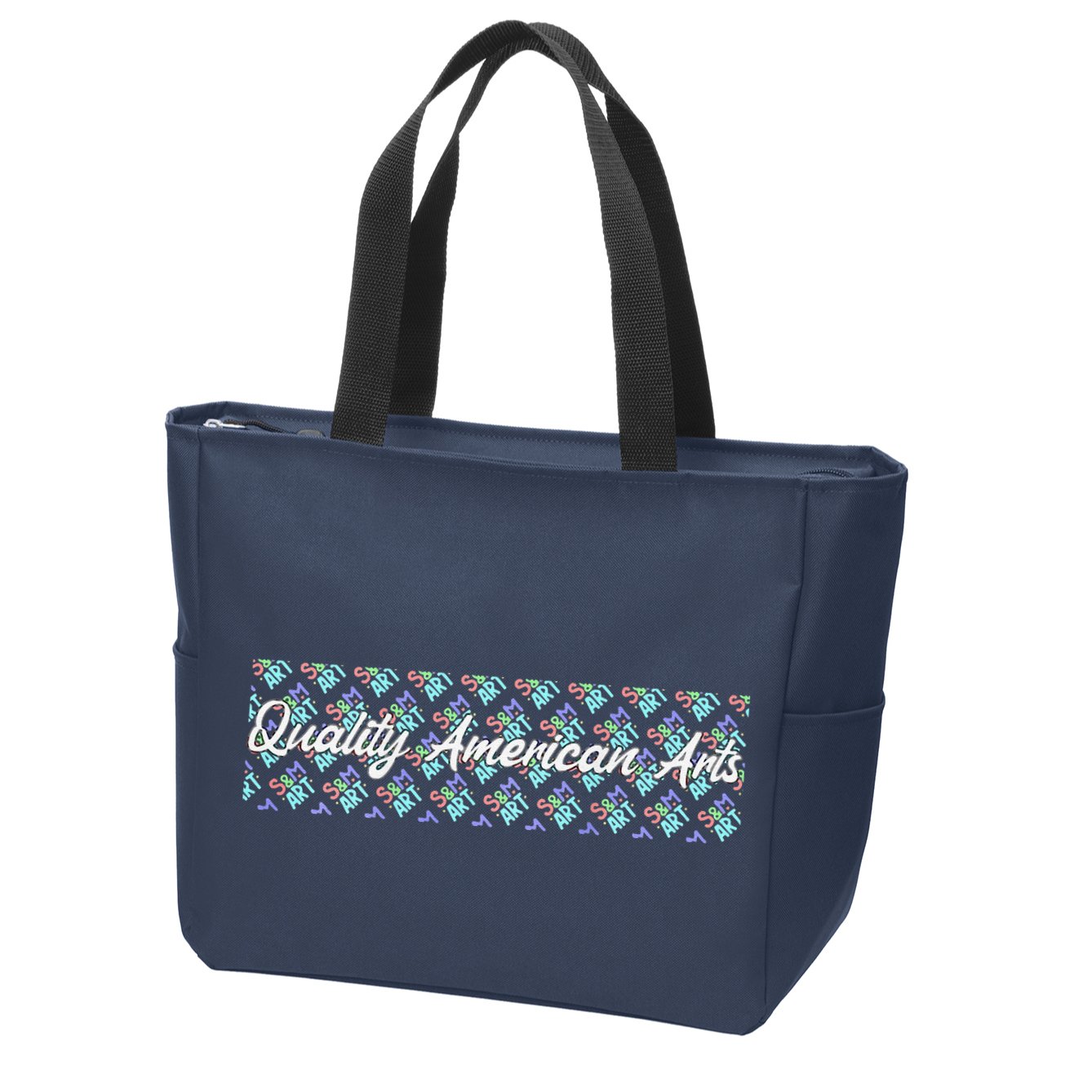 S&M Art Logo Zip Tote Bag