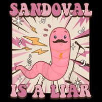 Sandovals A Liar Worm With A Mustache Toddler Sweatshirt