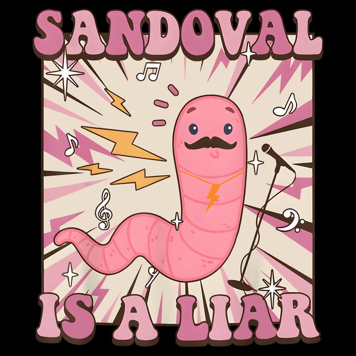 Sandovals A Liar Worm With A Mustache Toddler Sweatshirt
