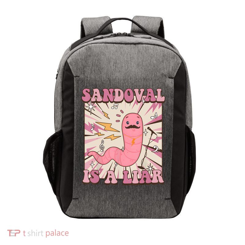 Sandovals A Liar Worm With A Mustache Vector Backpack