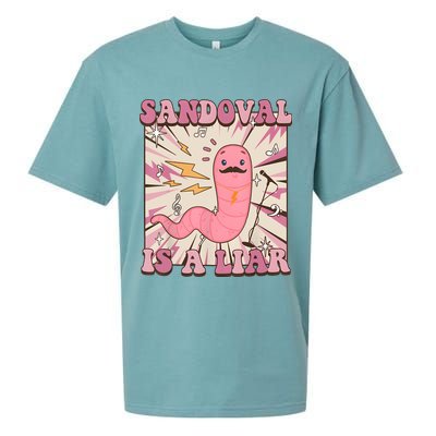 Sandovals A Liar Worm With A Mustache Sueded Cloud Jersey T-Shirt