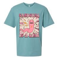 Sandovals A Liar Worm With A Mustache Sueded Cloud Jersey T-Shirt