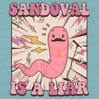 Sandovals A Liar Worm With A Mustache Sueded Cloud Jersey T-Shirt