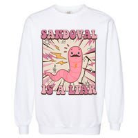 Sandovals A Liar Worm With A Mustache Garment-Dyed Sweatshirt