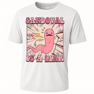 Sandovals A Liar Worm With A Mustache Performance Shirt