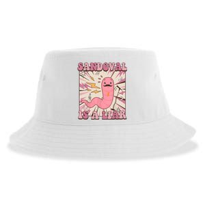 Sandovals A Liar Worm With A Mustache Sustainable Bucket Hat