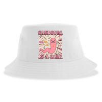 Sandovals A Liar Worm With A Mustache Sustainable Bucket Hat